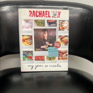 Rachael Ray Vibrant Red and White Cookbook Cover